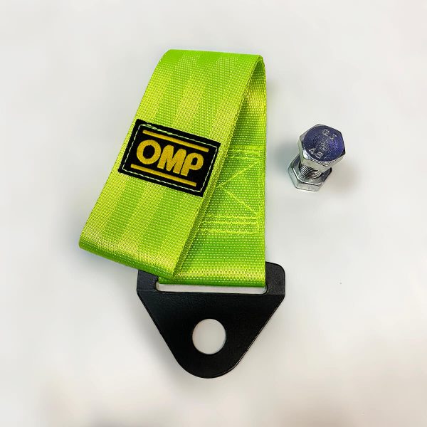 Буксировочная петля OMP салатовая — изображение 3